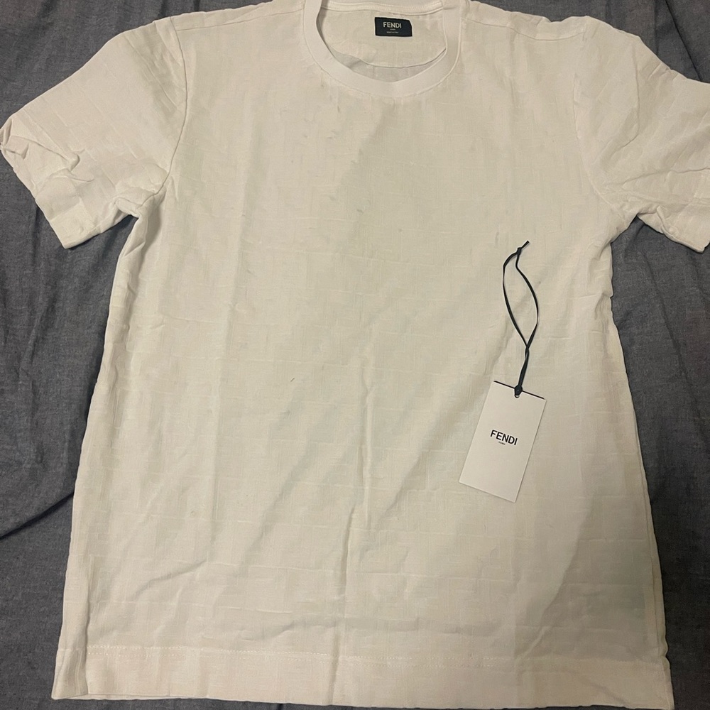 Fendi FF Karligraphy  Jacquard T-Shirt